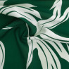 Popeline de Viscose Imprimée India Vert Profond - Maison Klem