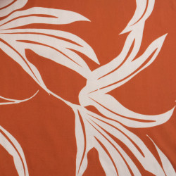 Popelina de viscosa estampada «India Terracotta» - Maison Klem