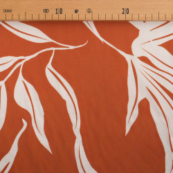 India Terracotta Printed Viscose Poplin - Maison Klem