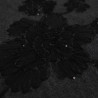 Jean Broderie Tulle et Sequins Noir - Sam - Maison Klem