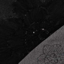 Giacca in tulle e paillettes nera - Sam - Maison Klem