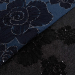 Jean Broderie Tulle et Sequins Sam - Maison Klem