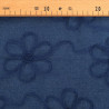 Medium Blue Flora Tulle Embroidered Jeans - Maison Klem