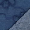 Vestido de encaje y tul «Flora» azul medio - Maison Klem