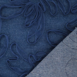 Jean Broderie Tulle Suzon Bleu Moyen - Maison Klem