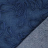 Vestido de encaje y tul Suzon azul medio - Maison Klem