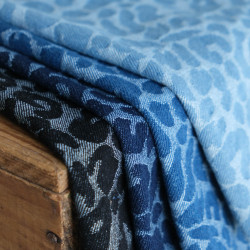 Tissu Demin Jacquard Léopard