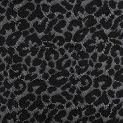 Tissu Denim Jacquard Léopard Noir - Maison Klem