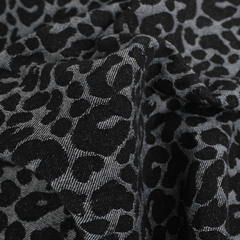 copia de Tissu Demin Jacquard Léopard