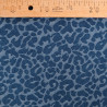 Tissu Denim Jacquard Léopard Bleu Jean - Maison Klem