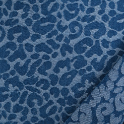 copia di copia di copia di Tissu Demin Jacquard Léopard