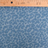 Tissu Denim Jacquard Léopard Bleu Clair - Maison Klem