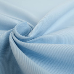 Sky Blue Striped Velvet - Auguste - Maison Klem