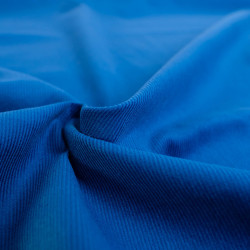 Blauw geribbeld fluweel - Auguste - Maison Klem