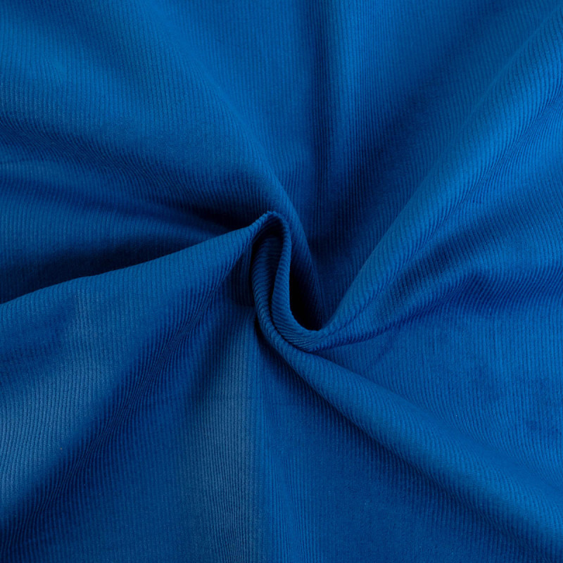 Velours Milleraies Bleu - Auguste - Mercerine