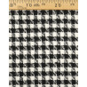 Tissu Tweed Bouclettes Pied De Poule Noir Et Blanc - Maison Klem