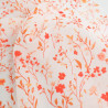 Velo de algodón estampado Lula azul y rosa sobre fondo caqui - Maison Klem