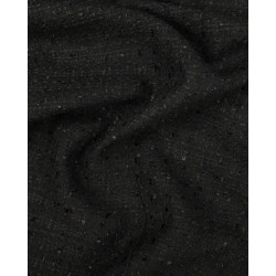 Tissu Tweed Bouclettes Noir - Maison Klem