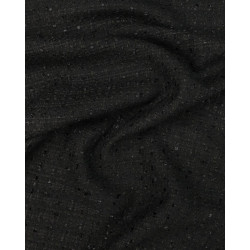 Tissu Tweed Bouclettes Noir - Maison Klem