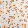 Voile de Coton Mila Lena Jaune Peche - MAISON KLEM