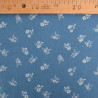 copia de Tissu Chambray Jean Palerme Fleur Fond Bleu Jean