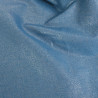 Tissu Chambray Lurex Argent Brillant Bleu - Maison Klem