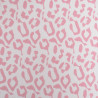 Tissu Jersey Côtelé Leopard Rose - Maison Klem