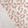 Tissu Jersey Côtelé Leopard Marron - Maison Klem