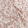 Tissu Jersey Côtelé Leopard Marron - Maison Klem