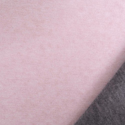 Maille Chinée Epaisse Double Face Rose - Maison Klem