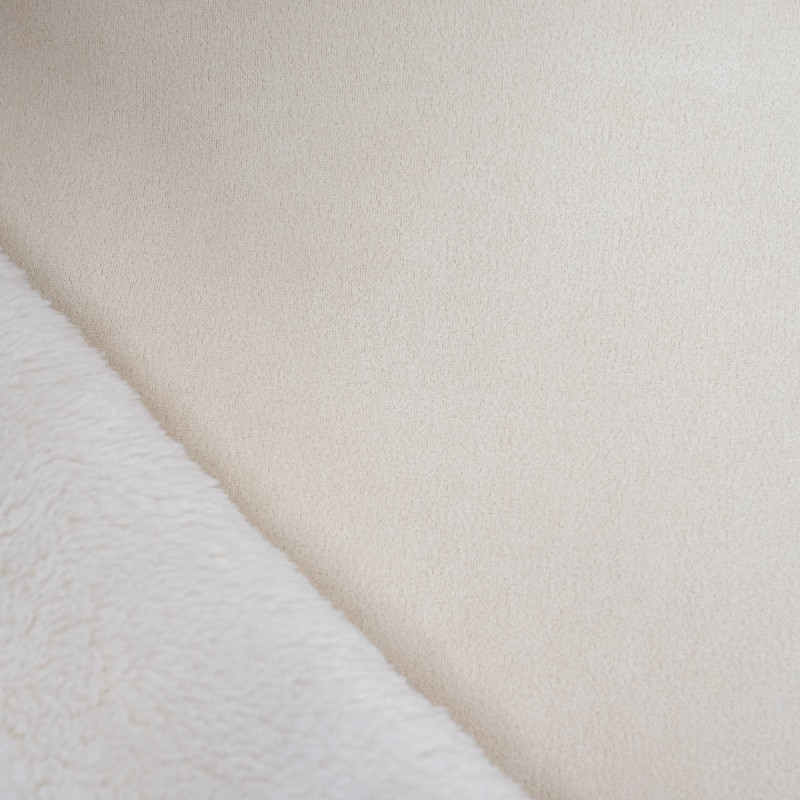 Tissu Suédine Envers Fourrure Blanc - Maison Klem