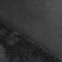 Tissu Suédine Envers Fourrure Noir - Maison Klem