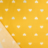 Popeline de Coton Imprimée MultiCoeur Jaune - Maison Klem