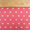 Popeline de Coton Imprimée MultiCoeur Vieux Rose - Maison Klem
