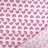 Popeline de coton Cœur Rose Bonbon - Maison Klem