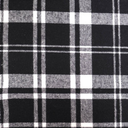 Flanelle à Carreaux Noir et blanc - Maison Klem
