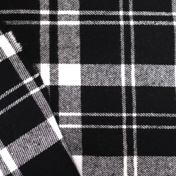 Flanelle à Carreaux Noir et blanc - Maison Klem