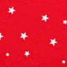 Red felt with white stars