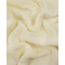 Unbleached Sherpa fabric