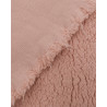 Tessuto Sherpa rosa