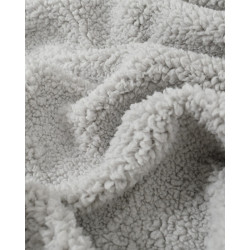 Light gray Sherpa fabric