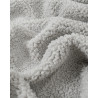 Light gray Sherpa fabric