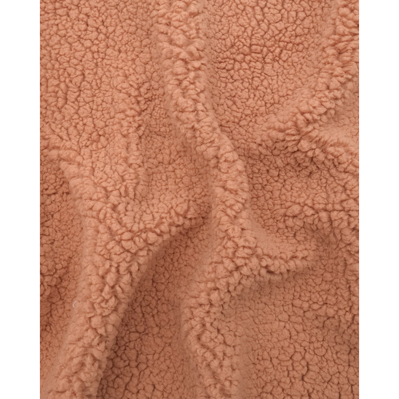 Tessuto Sherpa color marsala