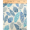 Linen Effect Coating 140 blue fish