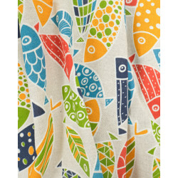 Linen Effect Coating 140 peixe multi
