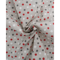 Linen Effect Coated 140 dobby 200 red