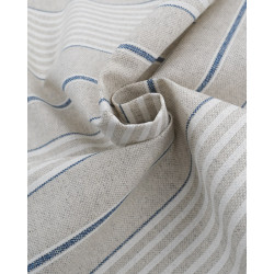 Linen Effect Coating 140 rainbow raja blue