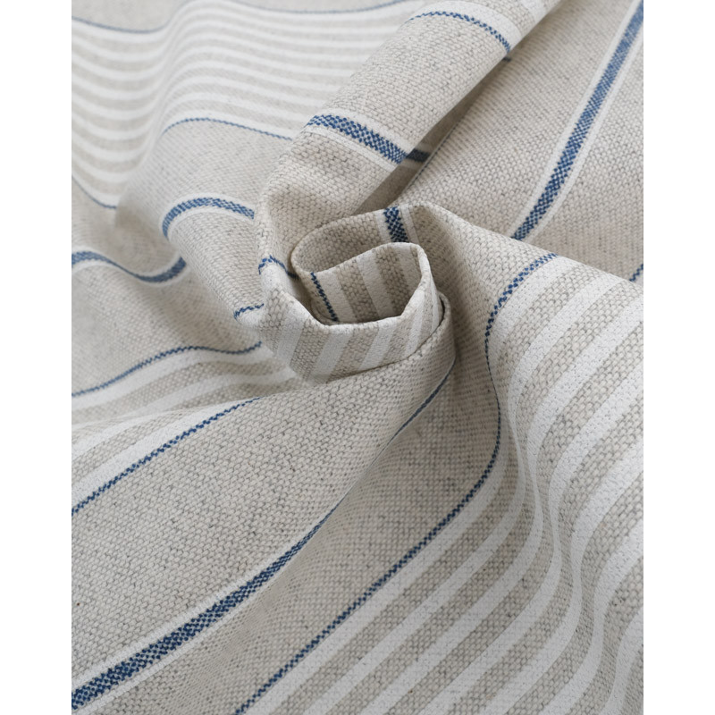 Linen Effect Coating 140 rainbow raja blue