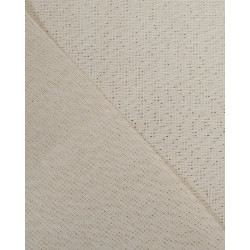 Effet Lin Lurex Enduit 160 Blanc Or - Maison Klem