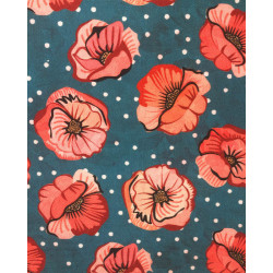 Outdoor Digital Dralon coquelicot